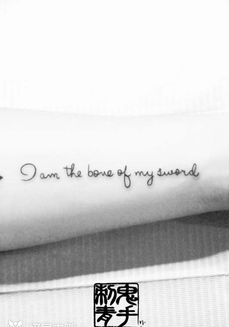 字母纹身图片_鬼手昆明成品手臂字符纹身图案