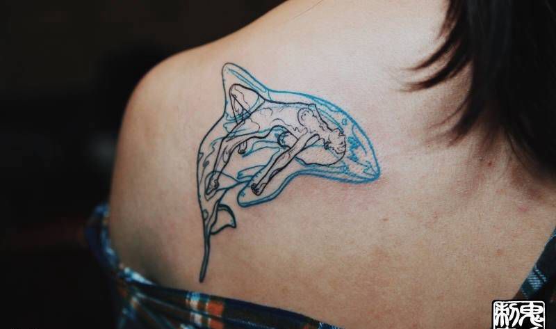 鬼手纹身2.27作品鉴赏纹身图片_鬼手昆明肩部成品背部手部脚部胸部纹身图案