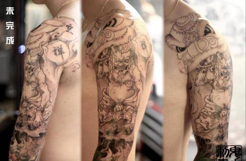 昆明鬼手纹身小鬼店作品欣赏纹身图片_成品原创胸部腿部腰部腹部颈部臀部手部脚部纹身图案