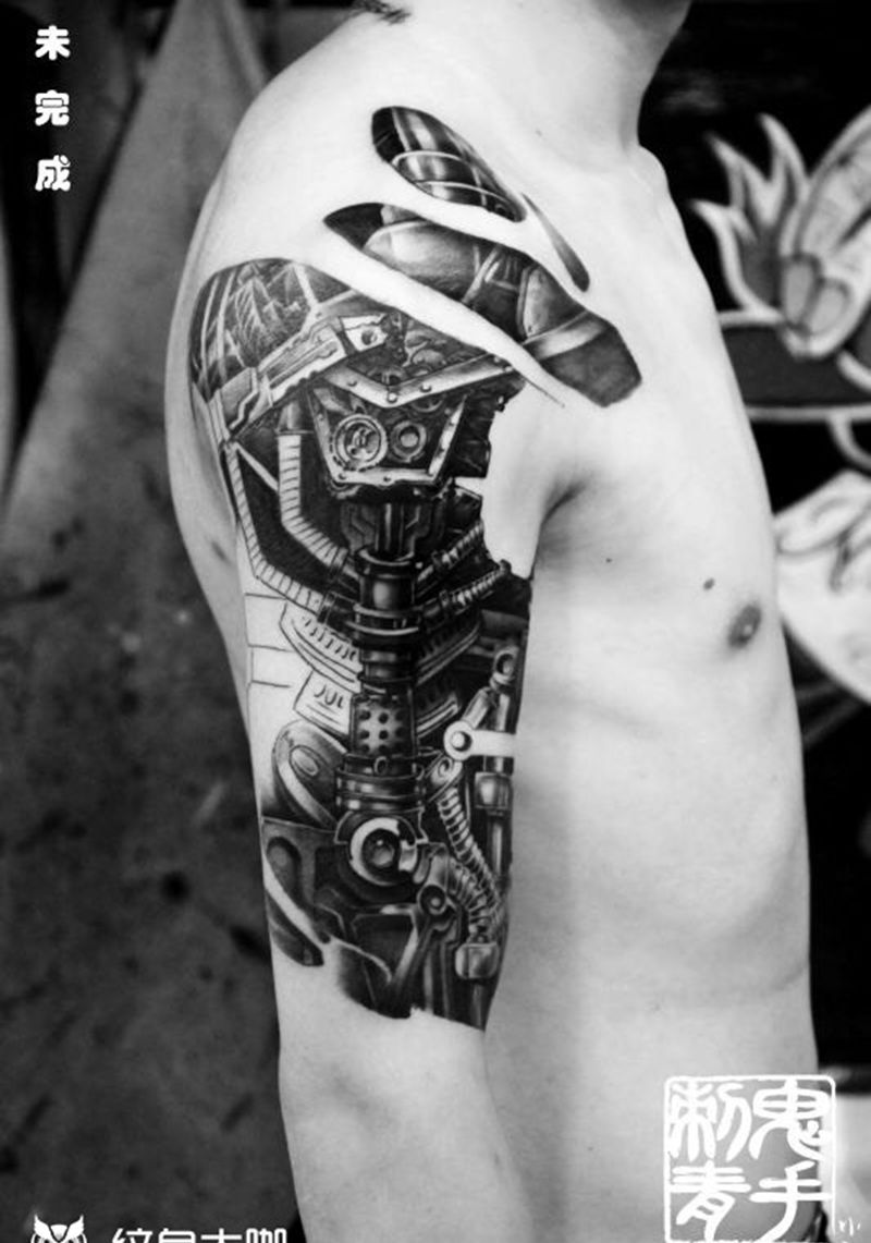 昆明鬼手纹身11.10作品鉴赏纹身图片_鬼手昆明成品肩部背部手部脚部臀部胸部腹部纹身图案