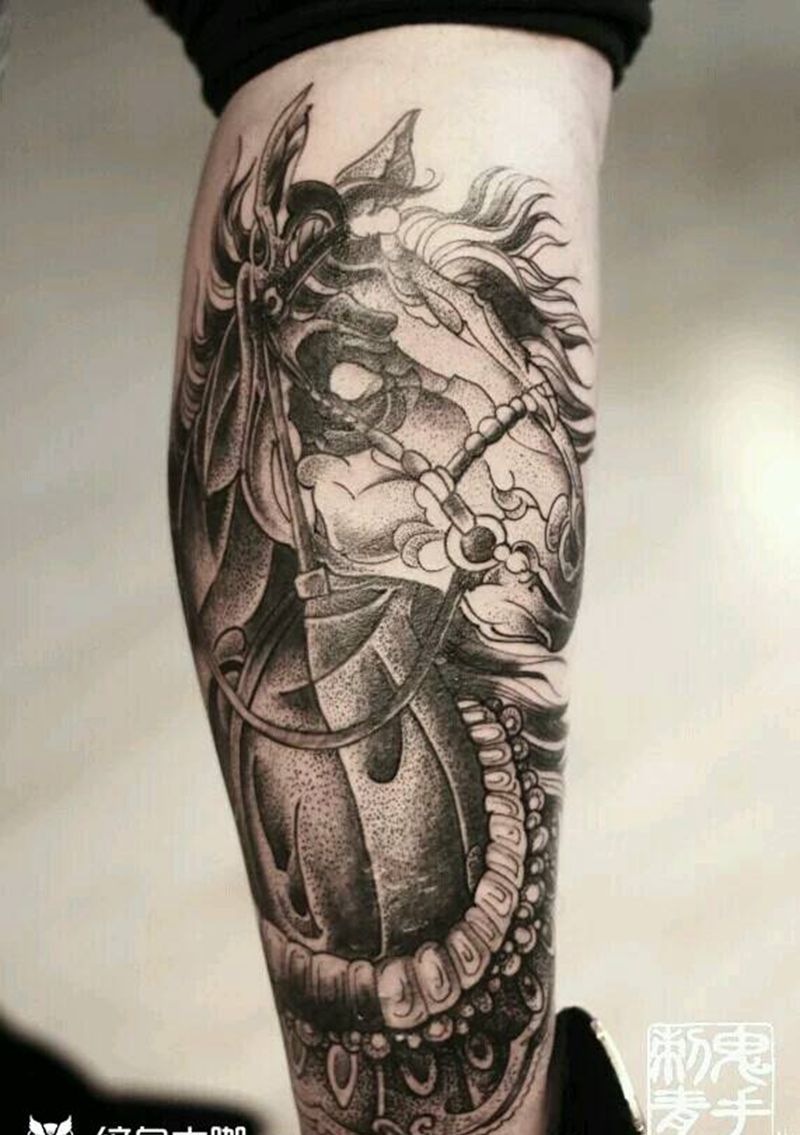 小鬼师傅作品纹身图片_鬼手昆明纹身图案