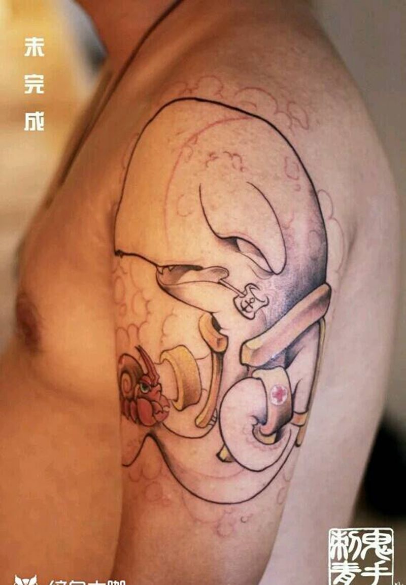 穆萨作品纹身图片