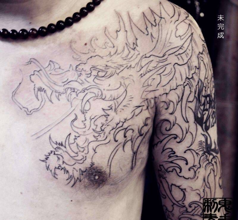 昆明鬼手纹身11.18作品鉴赏纹身图片_成品肩部手部鬼手昆明脚部臀部胸部腹部手臂纹身图案