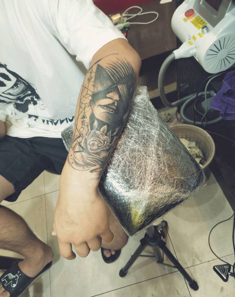 写实纹身图片_欧美写实纹身图案