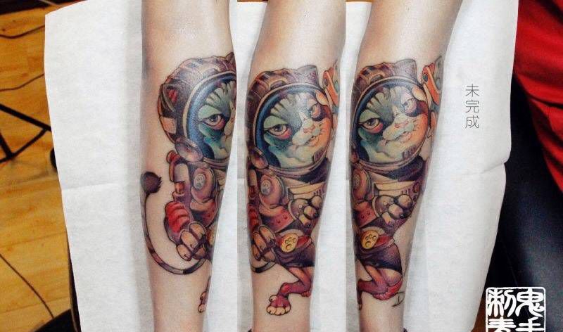 昆明鬼手纹身8.15作品鉴赏纹身图片_昆明成品颈部胸部腹部手臂臀部脚部纹身图案