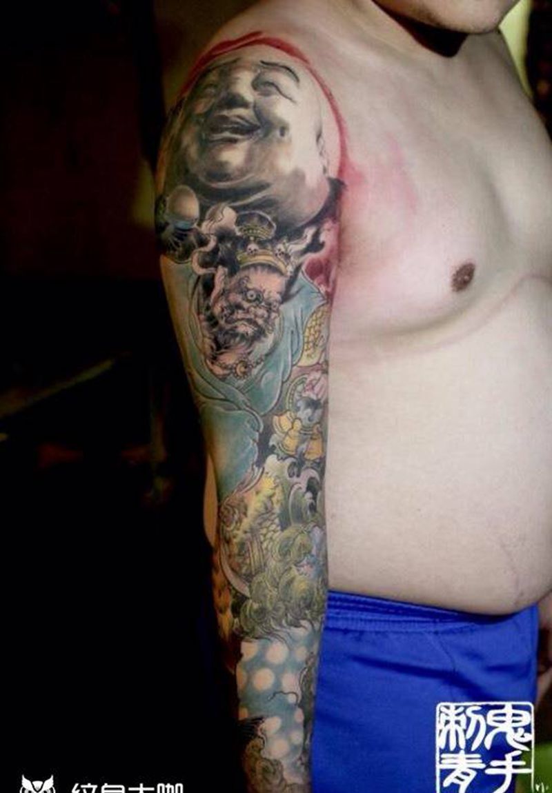 昆明鬼手纹身小鬼店作品欣赏纹身图片_成品原创胸部腰部腹部臀部手臂颈部脚部背部纹身图案