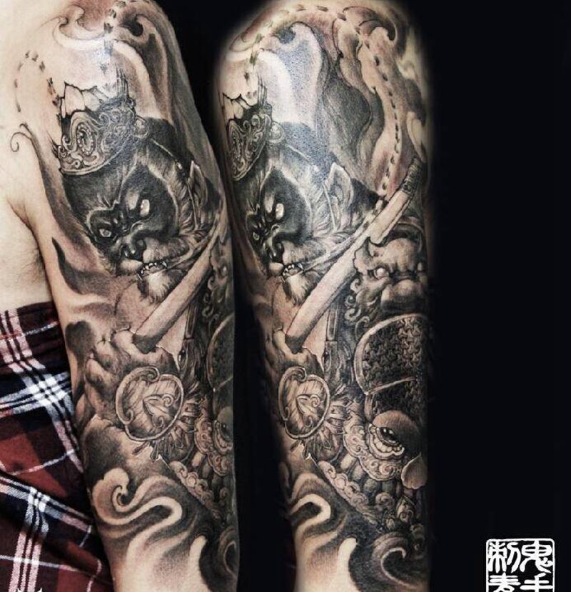 昆明鬼手纹身小鬼店作品纹身图片
