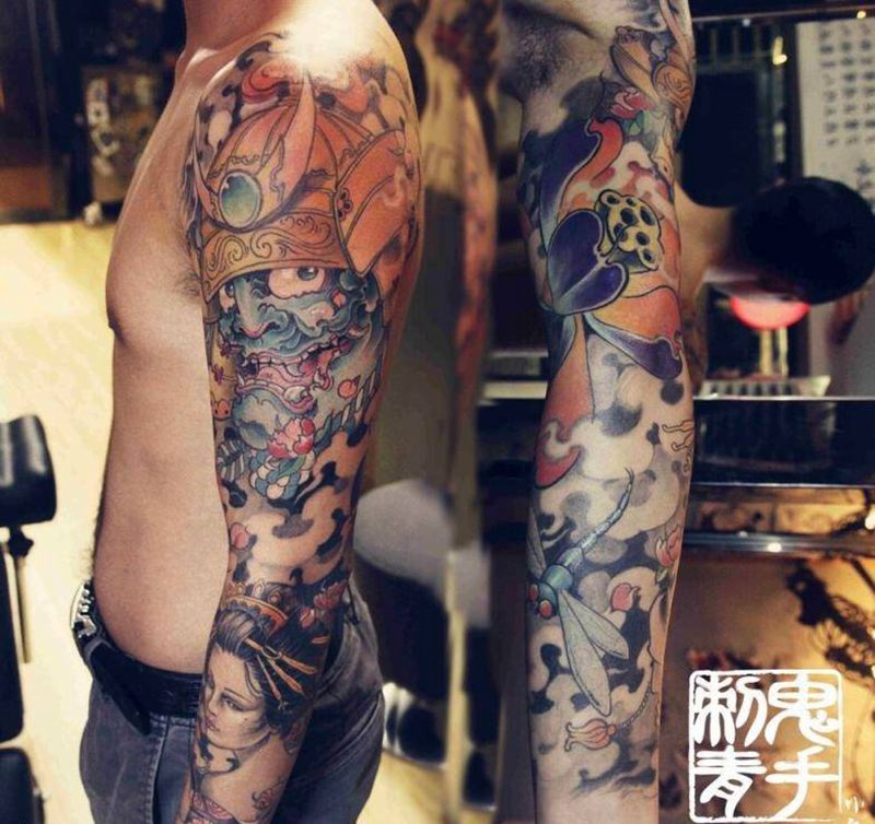 昆明鬼手7.18作品鉴赏纹身图片_鬼手昆明成品纹身图案