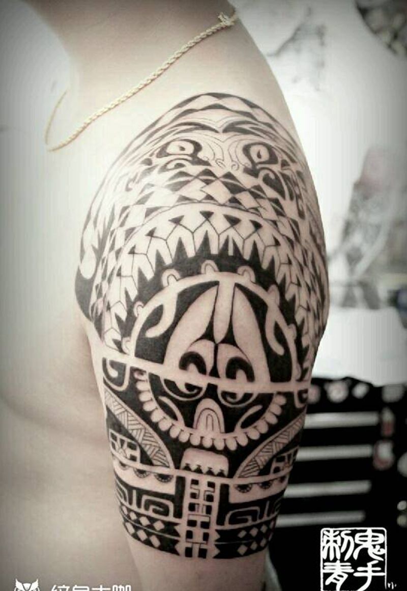 鬼手纹身纹身图片_昆明纹身图案