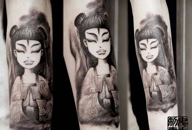 昆明鬼手纹身文化巷小鬼店作品集纹身图片_成品原创胸部背部臀部腰部颈部腹部欧美传统纹身图案