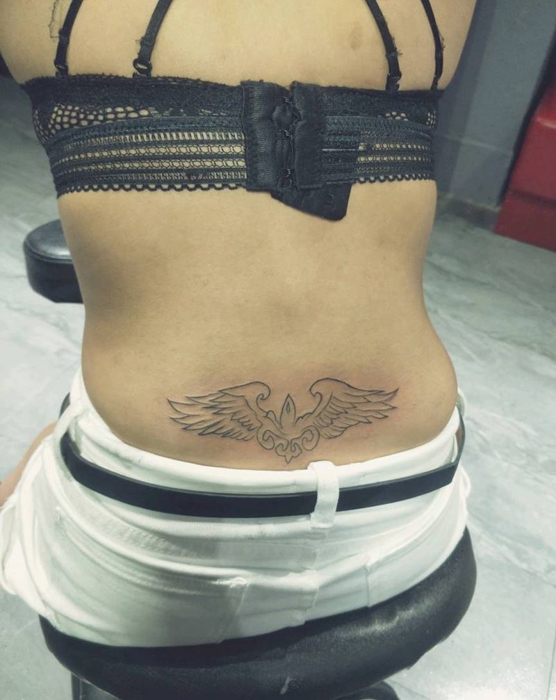图腾纹身图片_腰部纹身图案