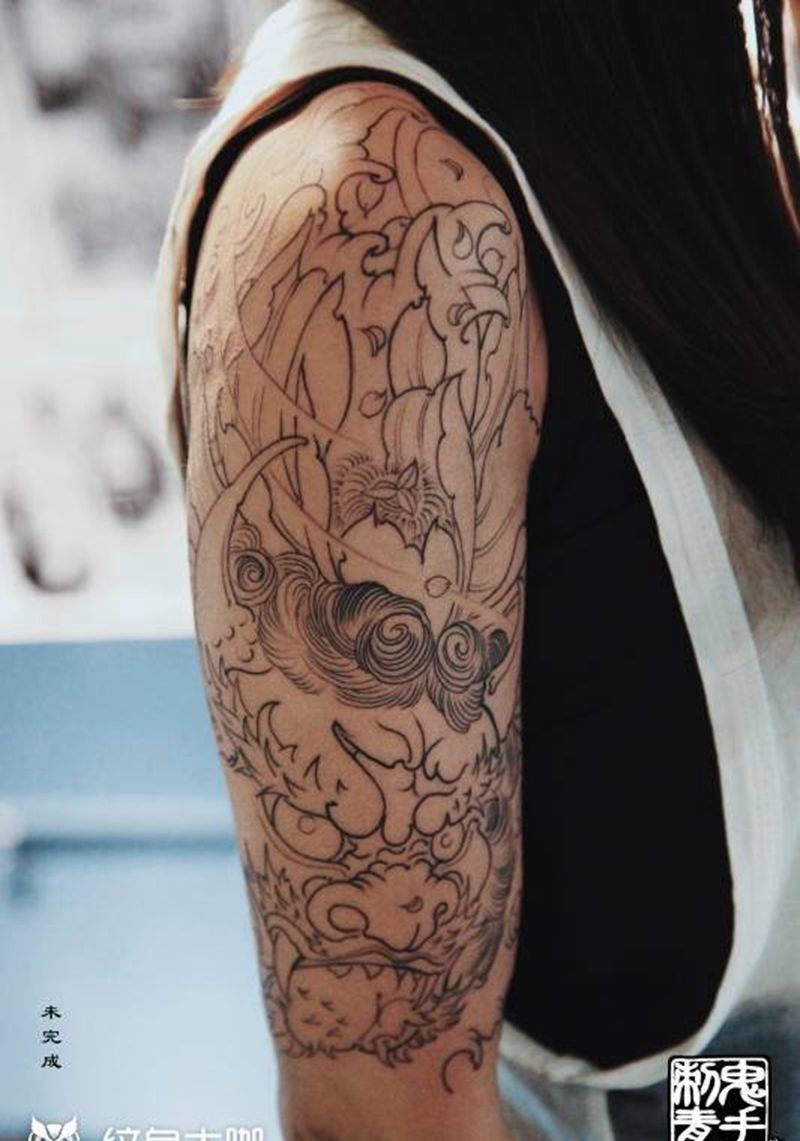 鬼手纹身2.7作品鉴赏纹身图片_鬼手昆明成品肩部手部脚部臀部胸部腹部手臂纹身图案