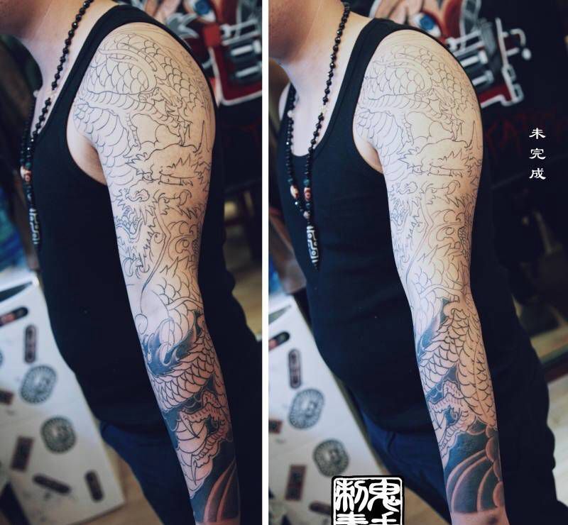 昆明鬼手纹身2.20作品鉴赏纹身图片_成品肩部背部手部脚部臀部胸部鬼手昆明纹身图案