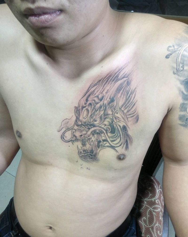 龙头纹身图片