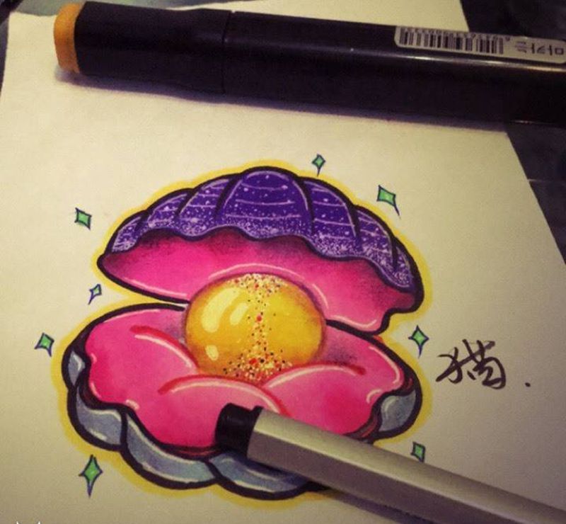 猫哥手稿纹身图片_手稿插画欧美纹身图案