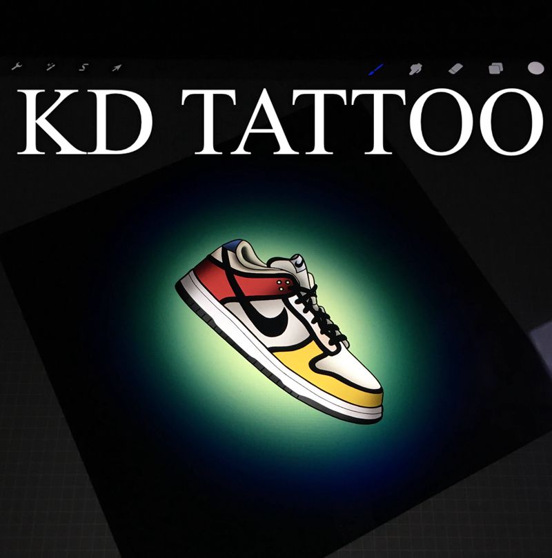 Dunk SB纹身图片_Old SchoolNew School纹身图案