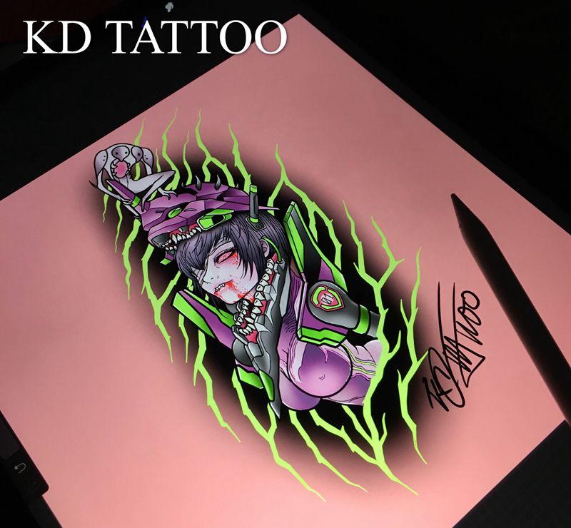 客人要求纹身图片_New SchoolOld Schooleva纹身图案