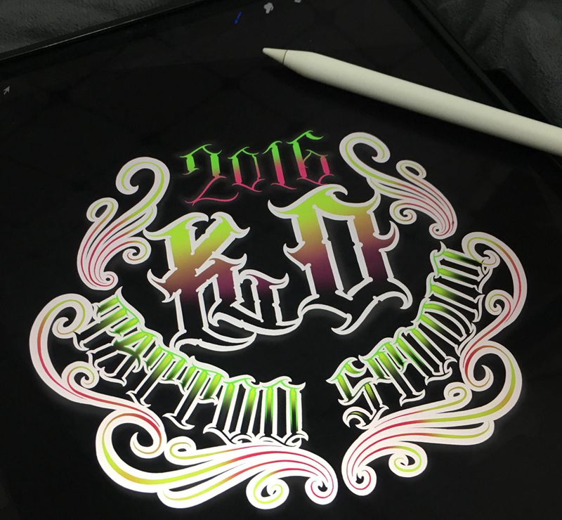 logo纹身图片_花体字纹身图案