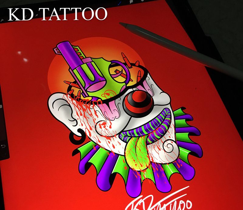 今天稿纹身图片_Old School纹身图案