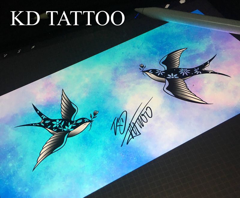 客稿纹身图片_Old School纹身图案