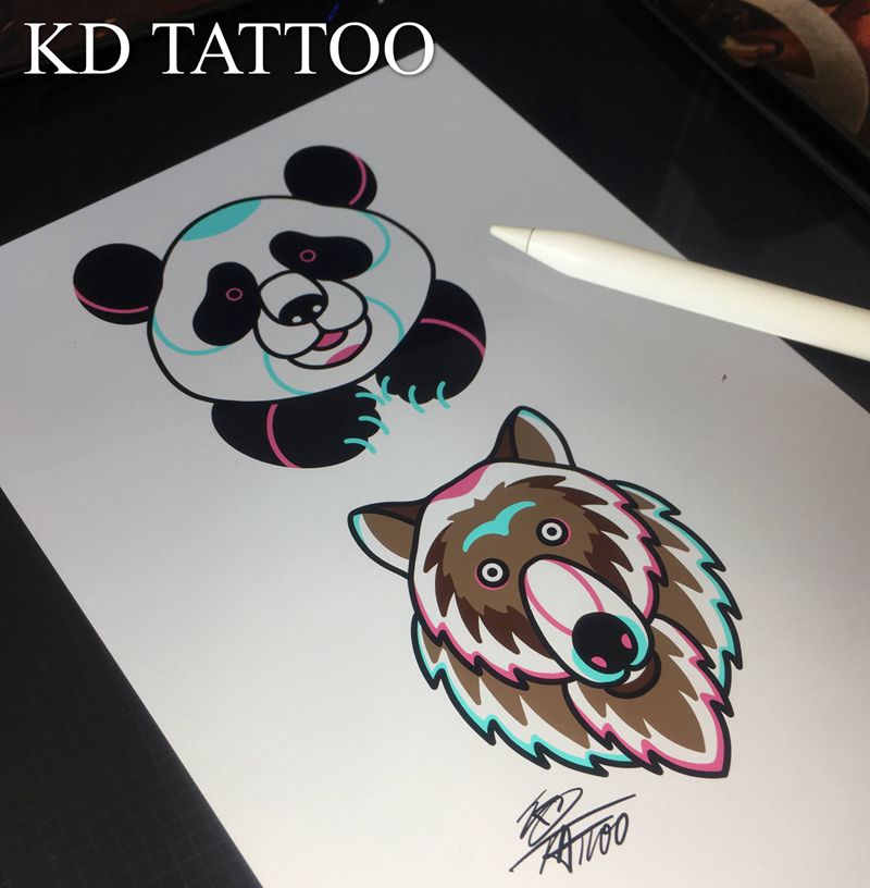 卡通纹身图片_New SchoolOld School卡通纹身图案