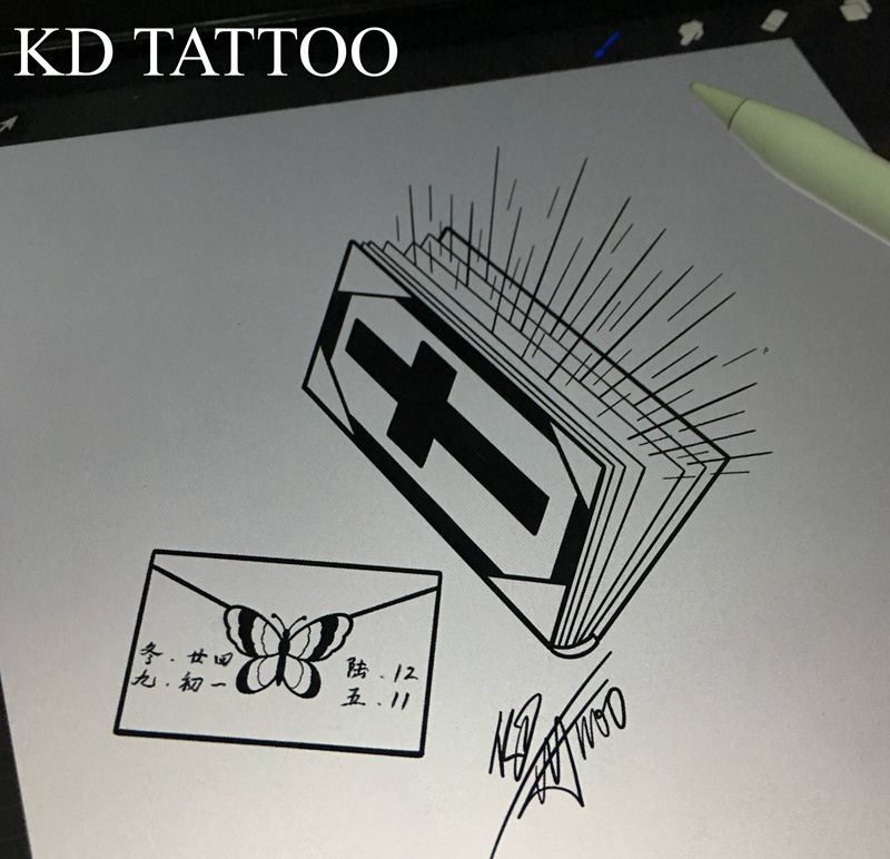 在线画图纹身图片_Old SchoolNew School纹身图案