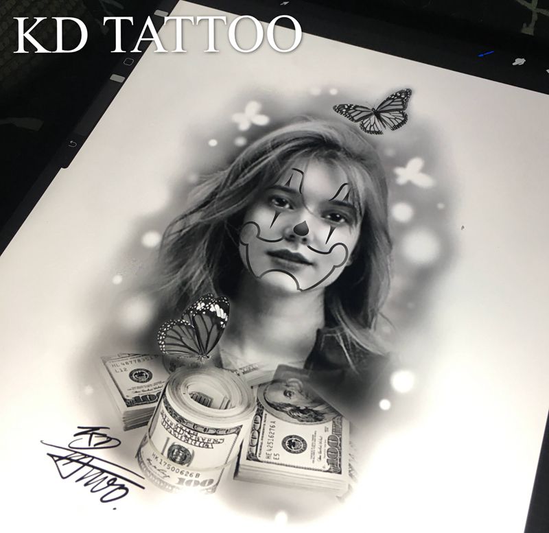 匪帮纹身图片_欧美写实纹身图案