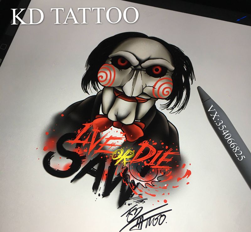 saw纹身图片_Old School纹身图案