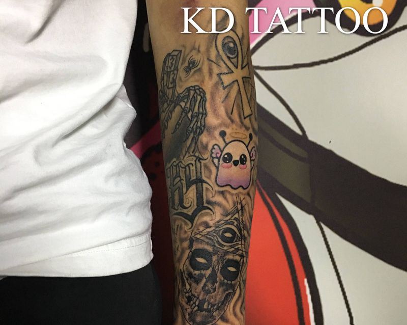 1纹身图片_几何New School纹身图案