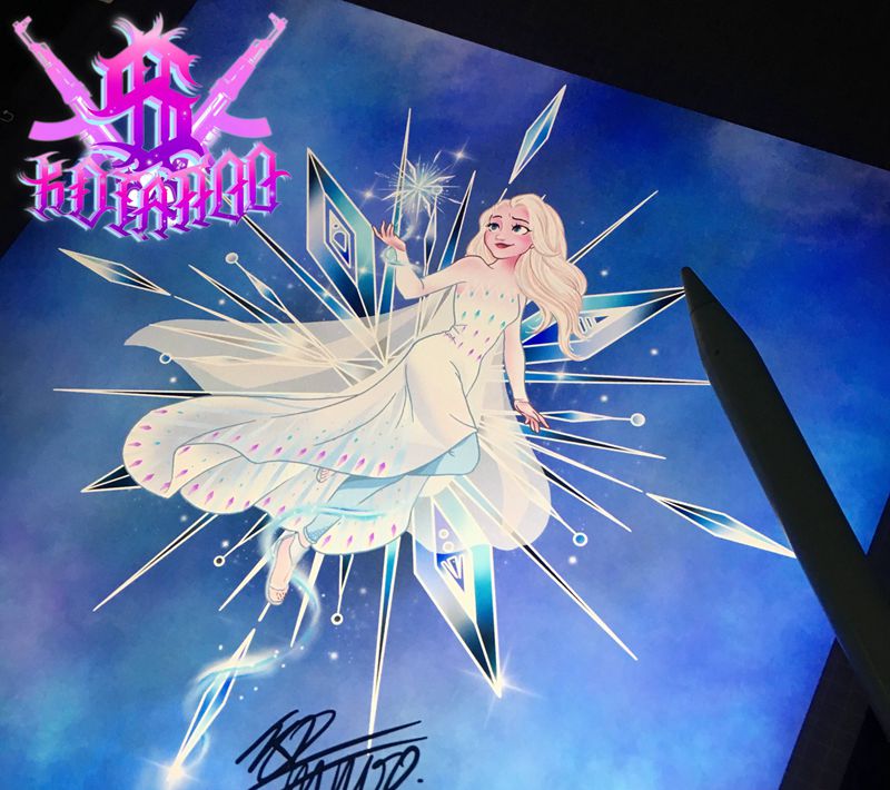 冰雪奇缘纹身图片_New School纹身图案