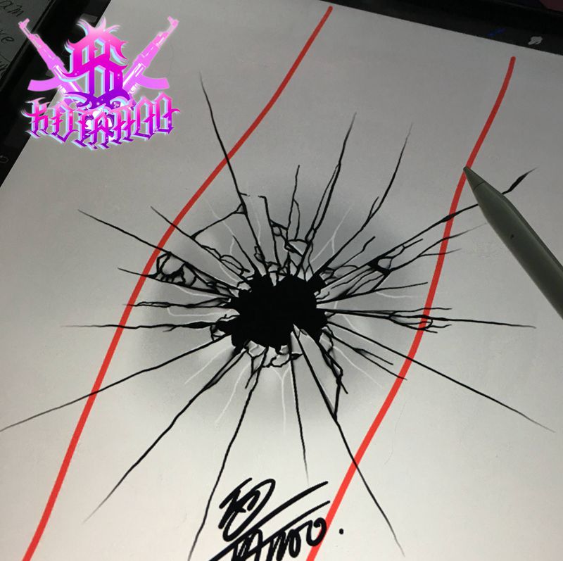 手肘克星纹身图片_手臂几何纹身图案