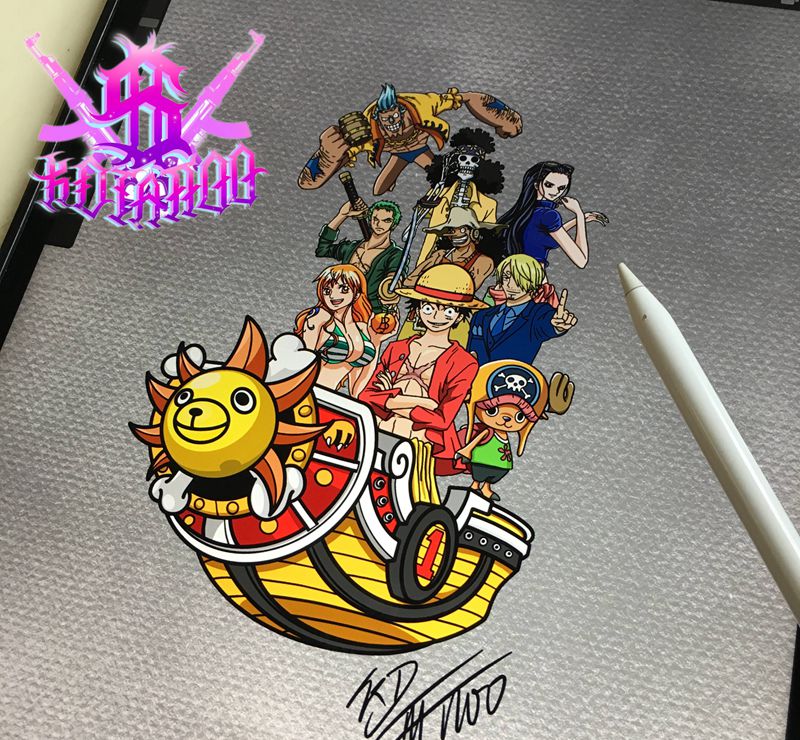 OP纹身图片_New School纹身图案