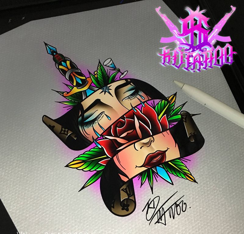 3纹身图片_Old School纹身图案