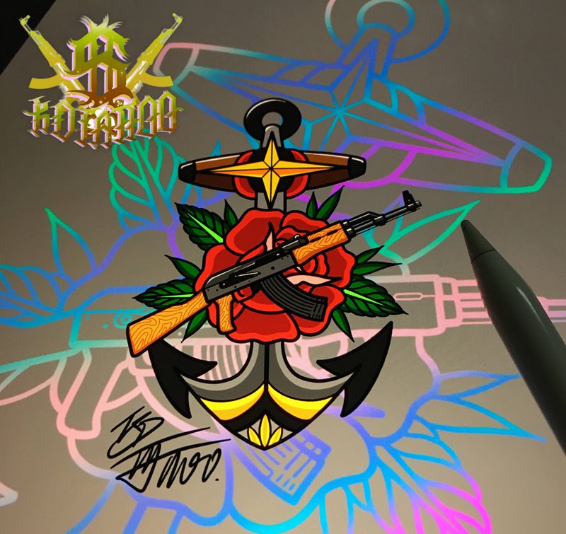 1纹身图片_Old School纹身图案