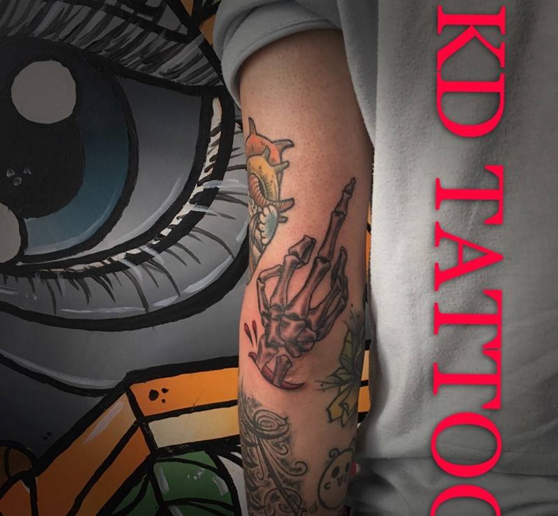 old school纹身图片_成品手臂欧美纹身图案
