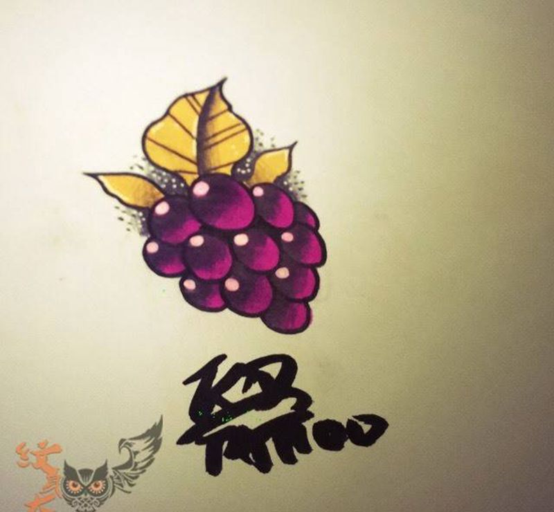 今天的手稿纹身图片_手稿插画手臂手部腿部肩部欧美清新贴纸植物纹身图案