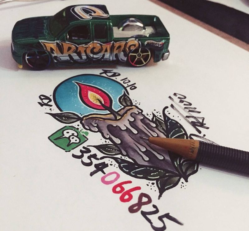 Old school纹身图片_手稿插画欧美纹身图案