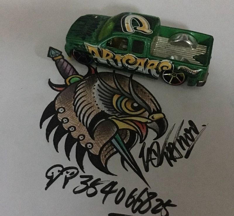 old school纹身图片_成品手稿插画欧美动物老鹰鹰纹身图案