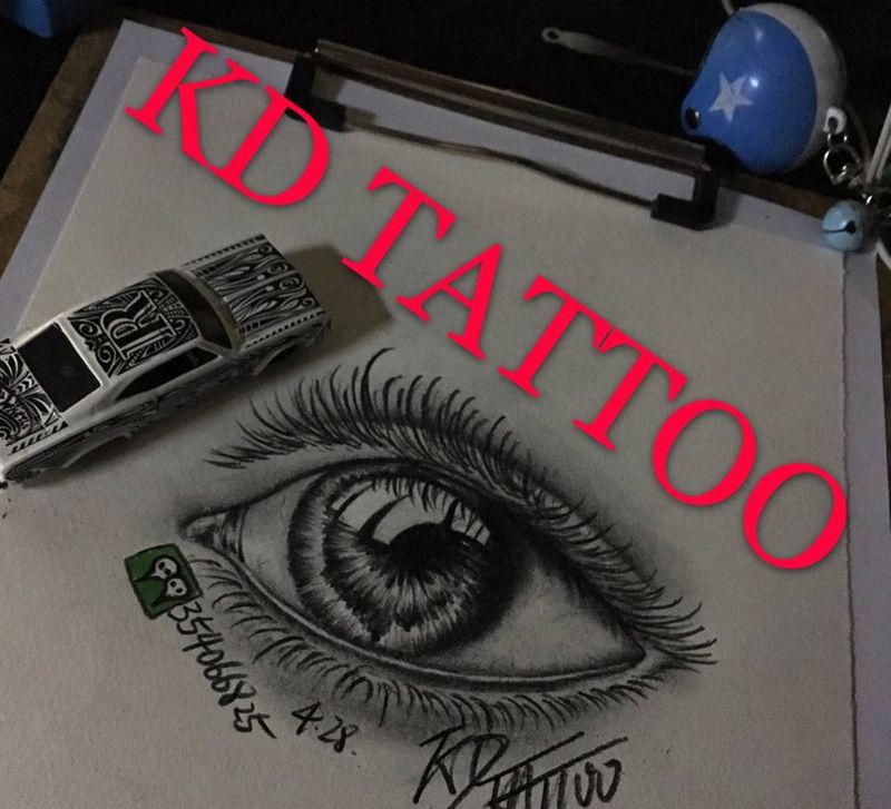 眼纹身图片_成品手稿插画欧美写实眼睛纹身图案