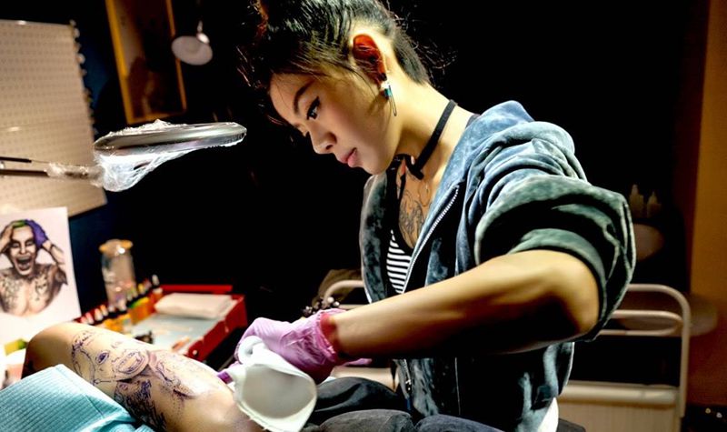 工作照纹身图片