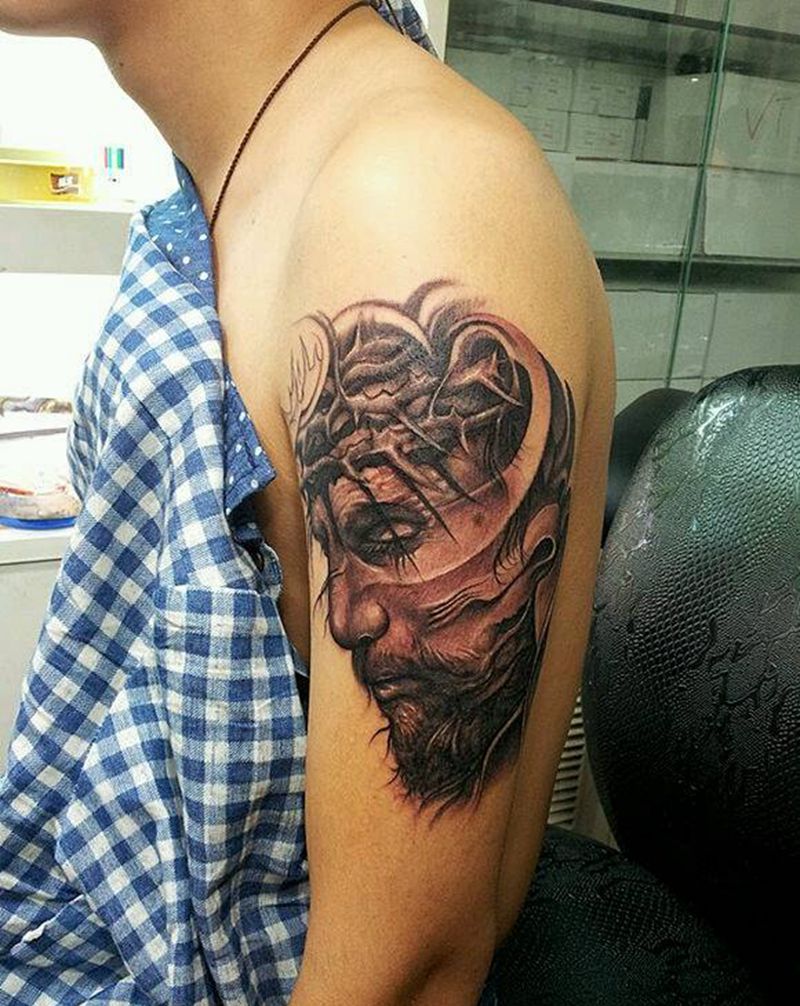 耶稣哥纹身图片