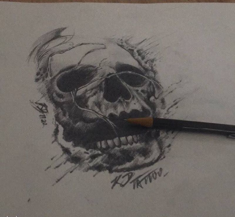 素描手稿纹身图片_插画手稿欧美写实纹身图案