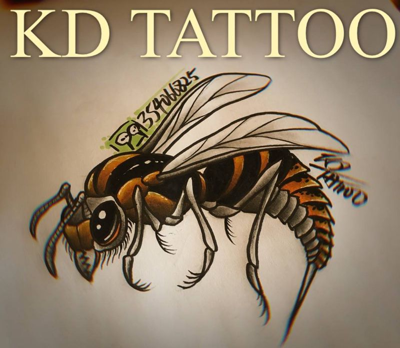 大苍蝇纹身图片_Old School纹身图案