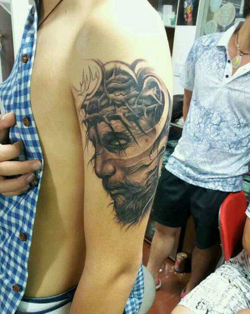 耶稣哥纹身图片