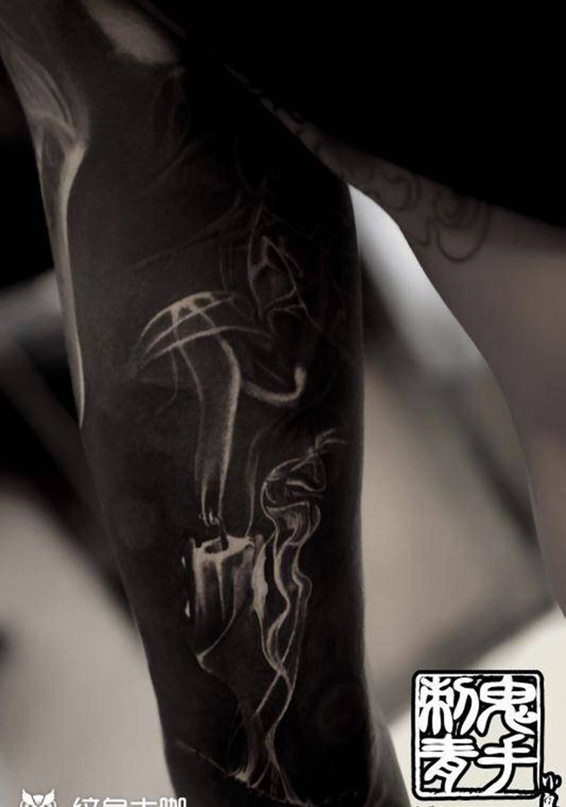 鬼手纹身纹身图片_云南昆明纹身图案