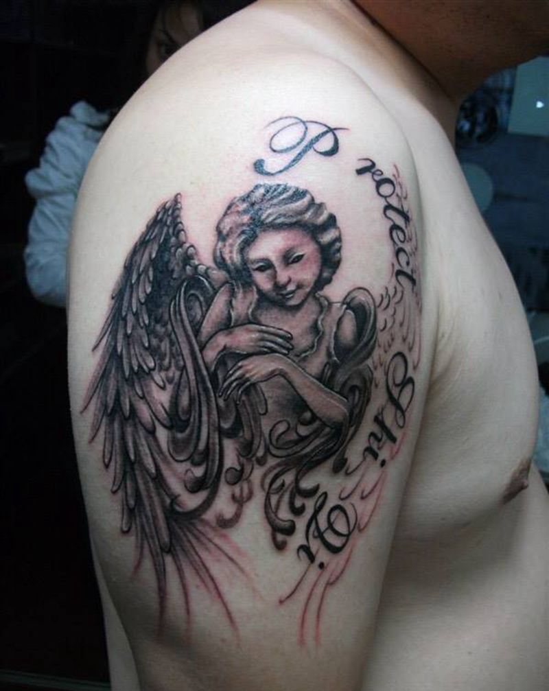 天使纹身图片