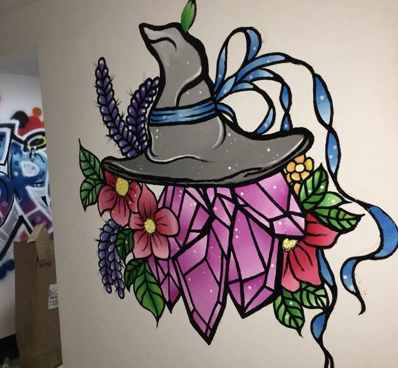 来自老猫纹身图片_成品插画欧美少女心纹身图案