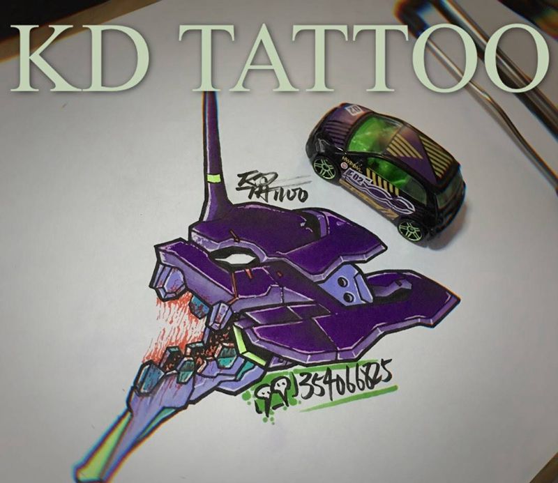 Eva纹身图片_Old School纹身图案