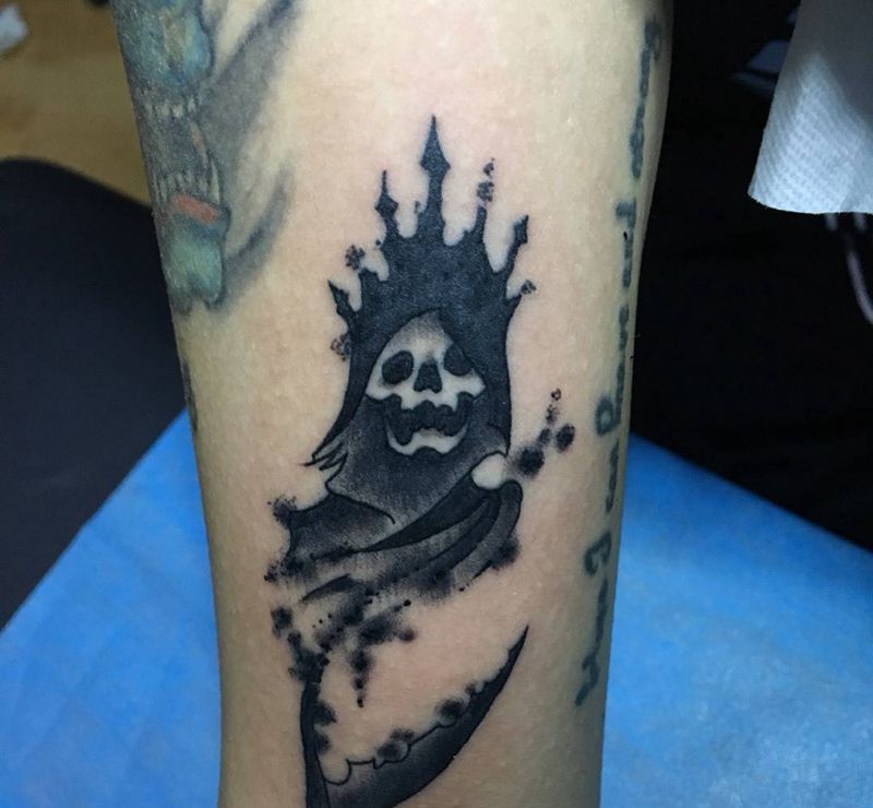死神纹身图片_成品欧美鬼神恶魔死神纹身图案
