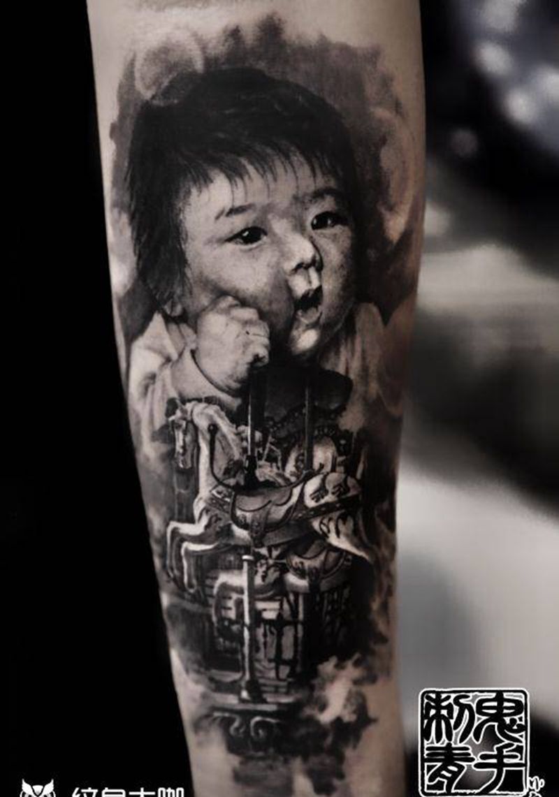 鬼手纹身纹身图片_云南昆明纹身图案